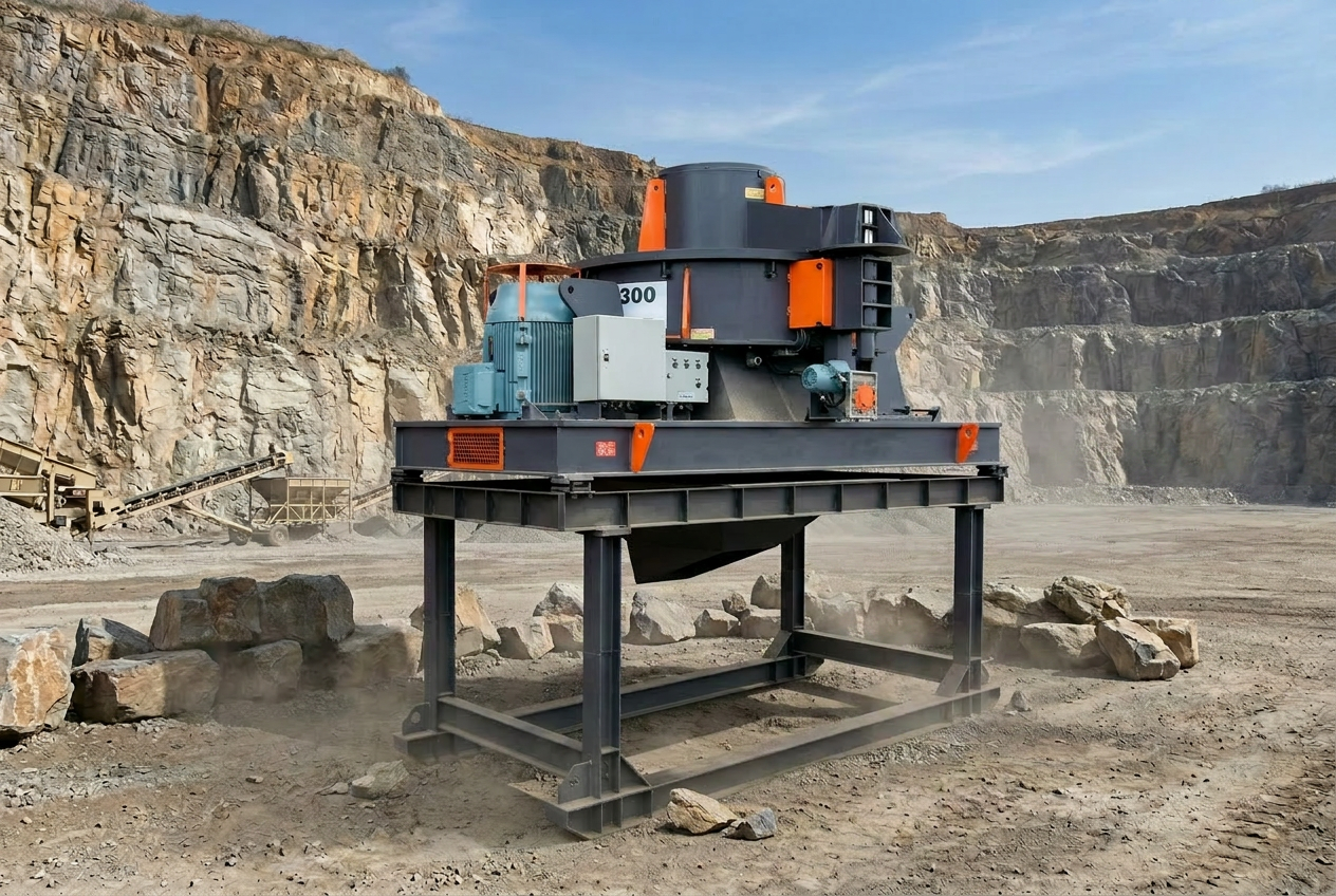 Britador Vertical de Impacto VSI 300: Alto Desempenho e Máxima Eficiência na Britagem